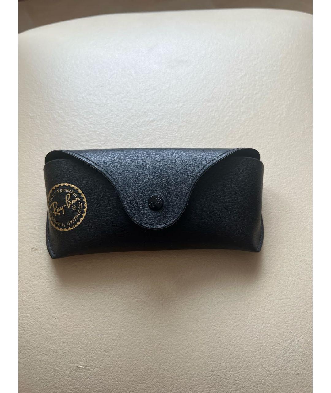 RAY BAN Синие металлические солнцезащитные очки, фото 4