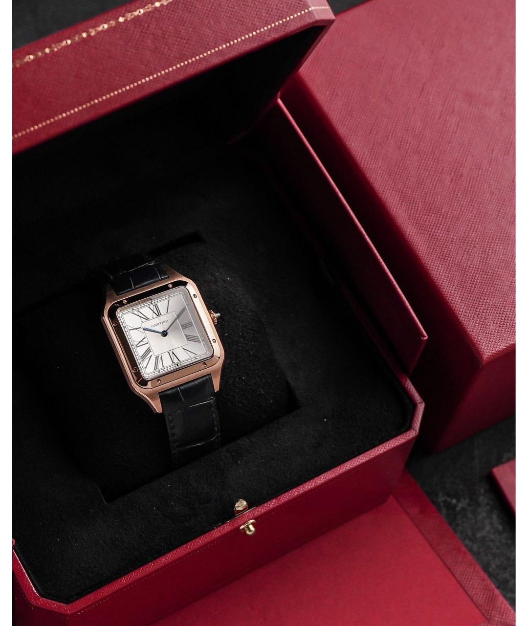 CARTIER Антрацитовые часы из розового золота, фото 8