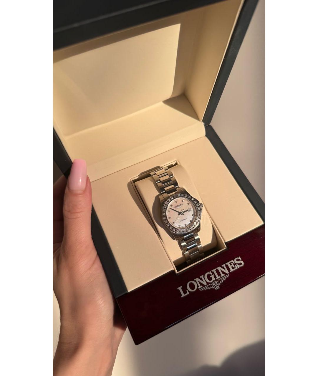 LONGINES Серебряные часы, фото 4