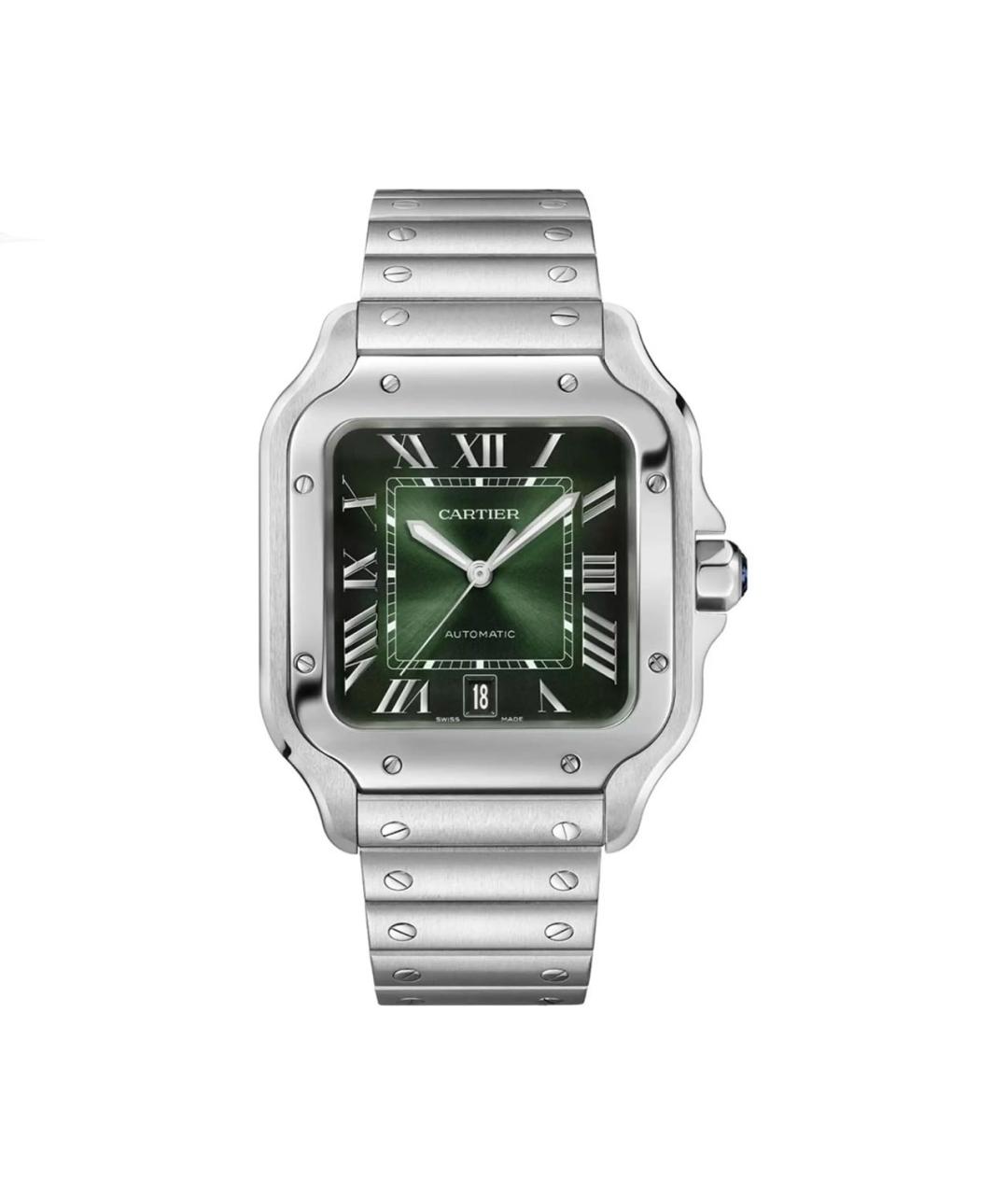 CARTIER Зеленые часы, фото 6