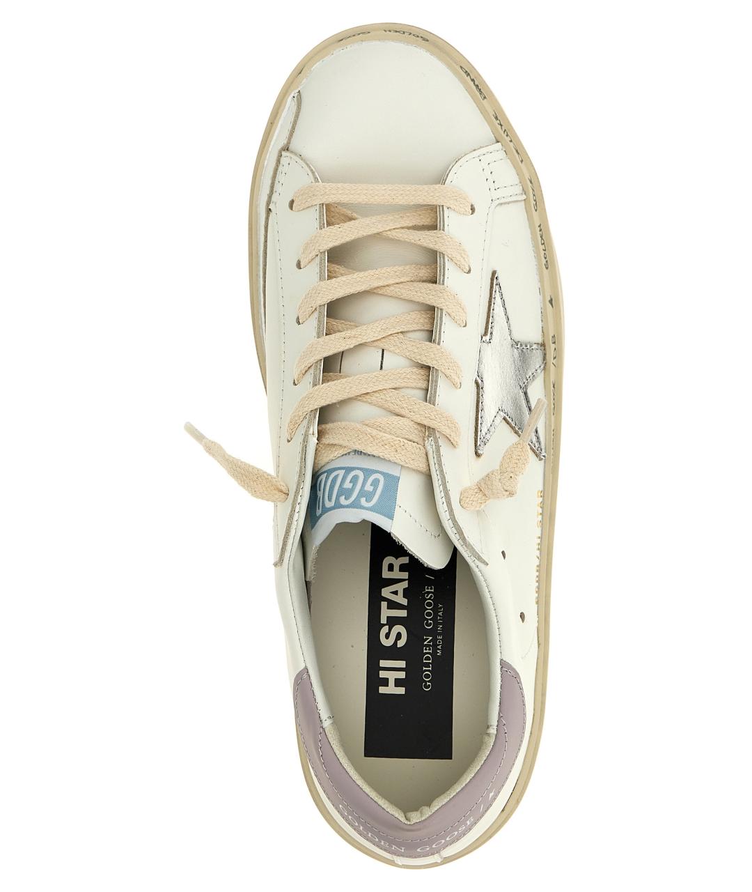 GOLDEN GOOSE DELUXE BRAND Розовые кожаные кроссовки, фото 4