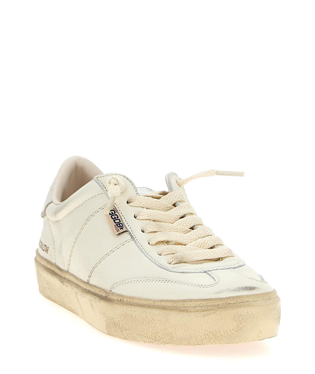 GOLDEN GOOSE DELUXE BRAND Белые кожаные низкие кроссовки / кеды, фото 2