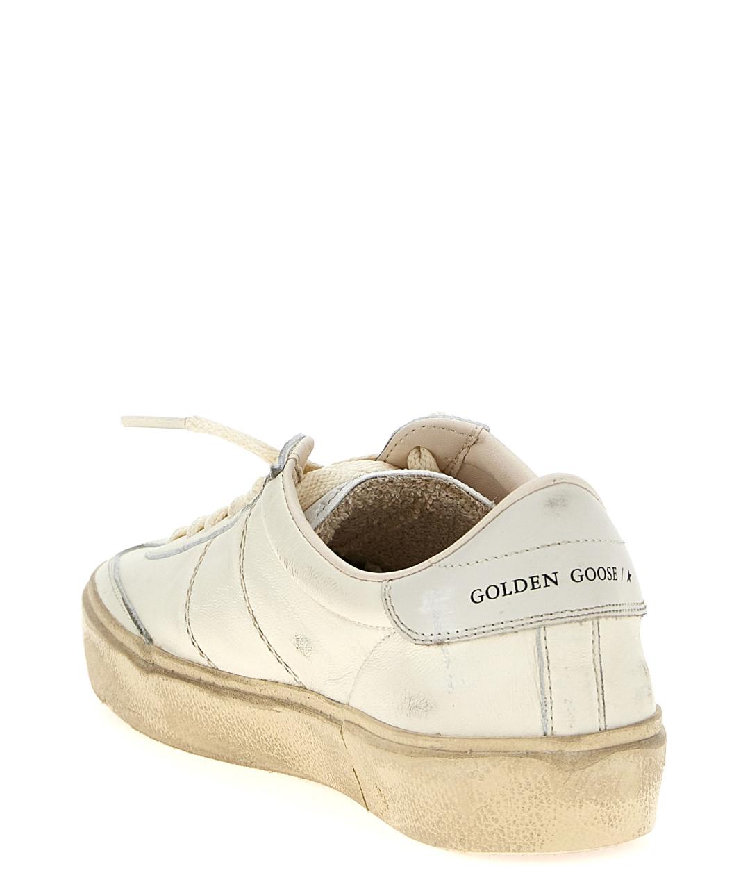 GOLDEN GOOSE DELUXE BRAND Белые кожаные низкие кроссовки / кеды, фото 3