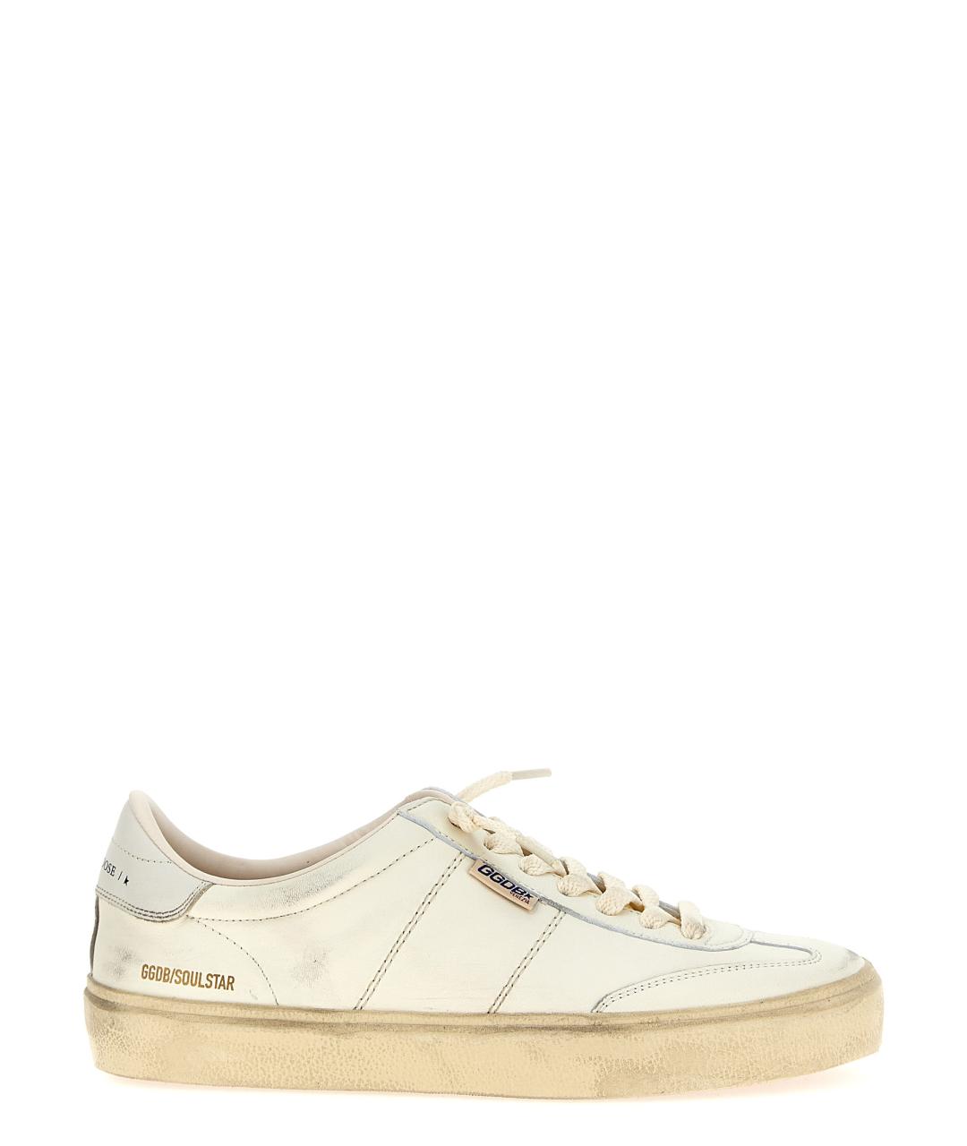 GOLDEN GOOSE DELUXE BRAND Белые кожаные низкие кроссовки / кеды, фото 1