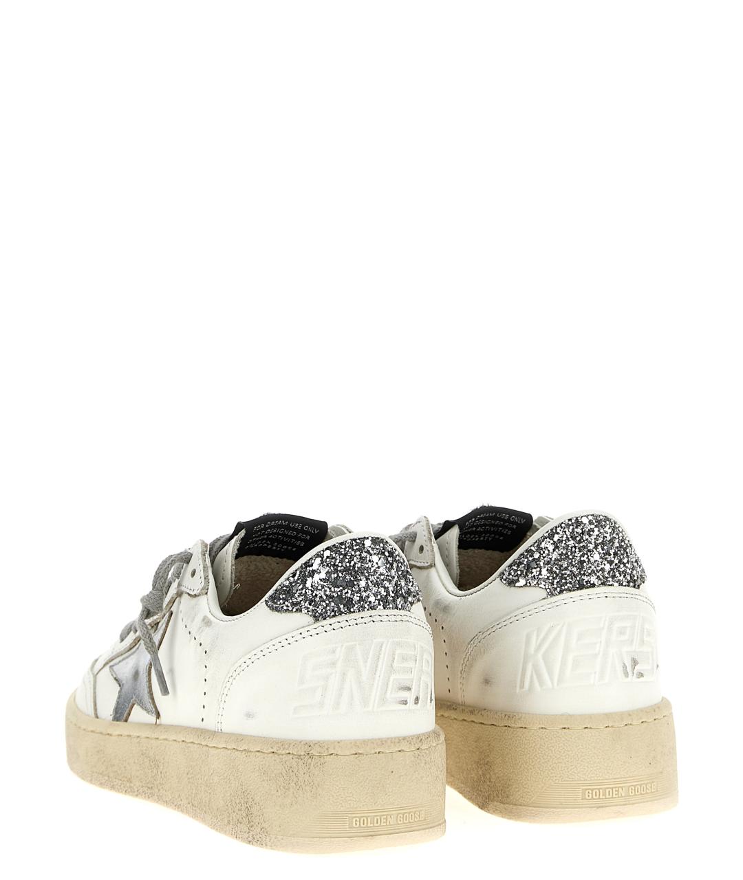 GOLDEN GOOSE Белые кожаные кеды, фото 2