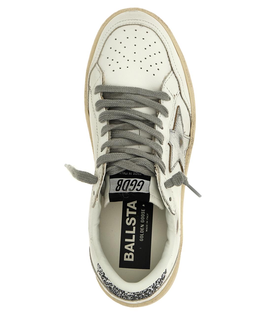 GOLDEN GOOSE Белые кожаные кеды, фото 5