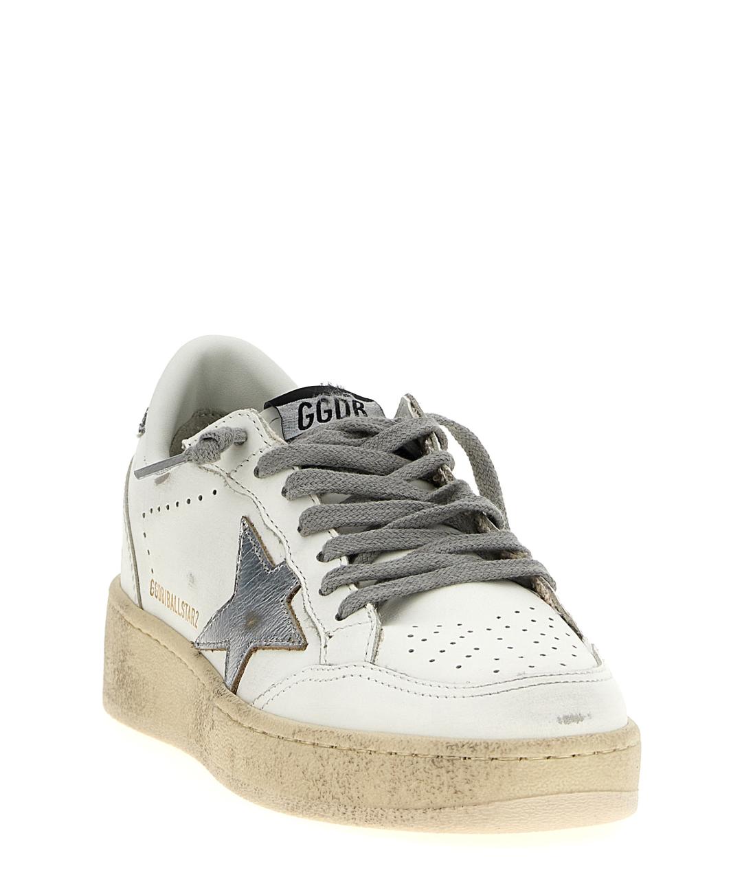 GOLDEN GOOSE Белые кожаные кеды, фото 3