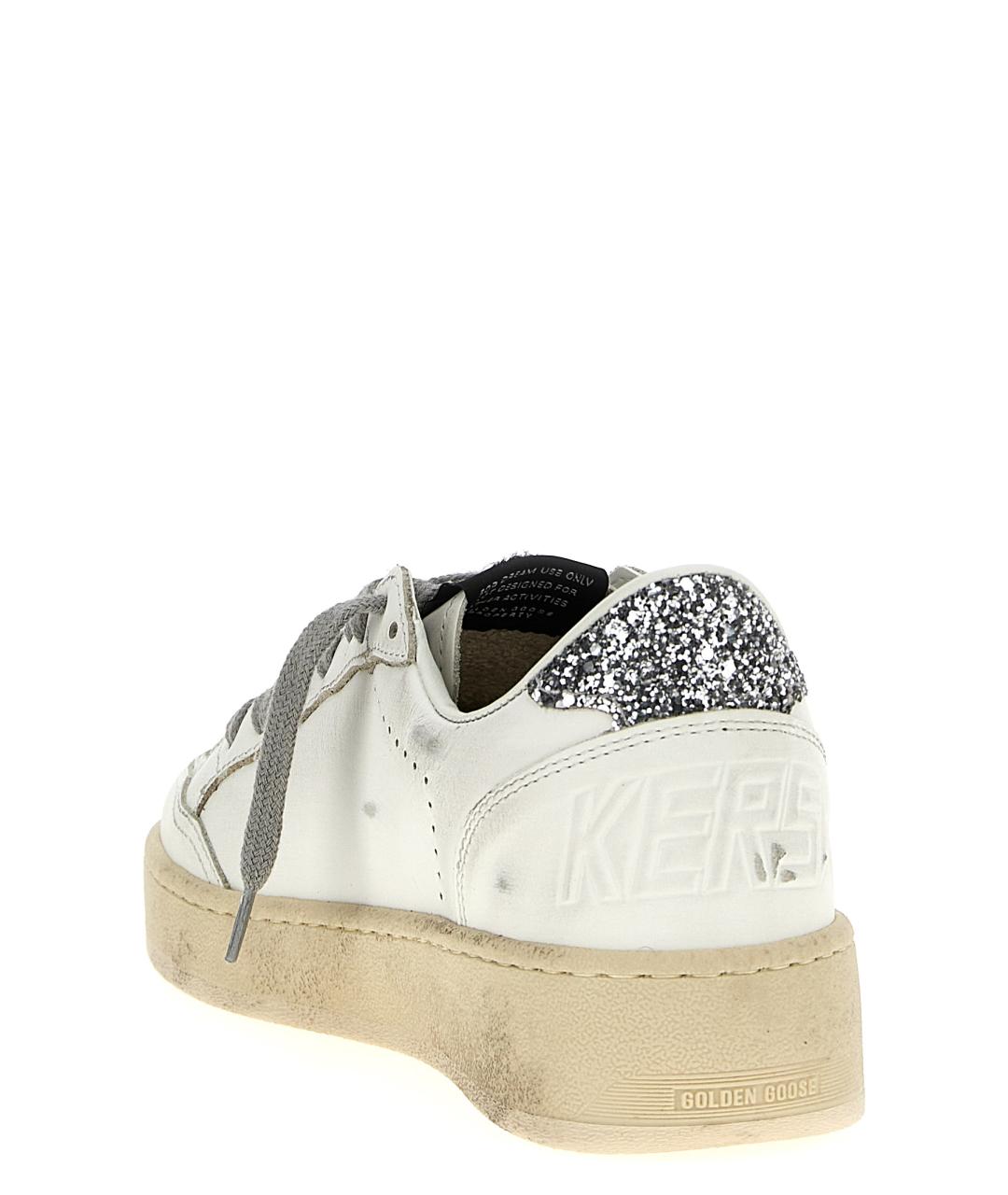 GOLDEN GOOSE Белые кожаные кеды, фото 4