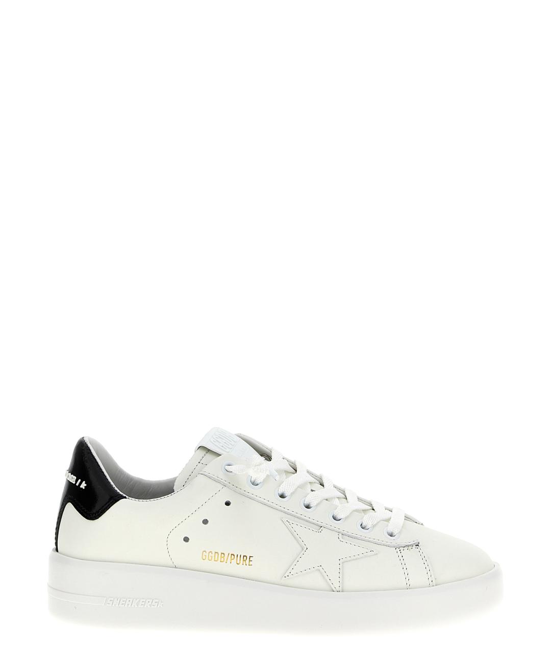 GOLDEN GOOSE Черные кожаные кроссовки, фото 1