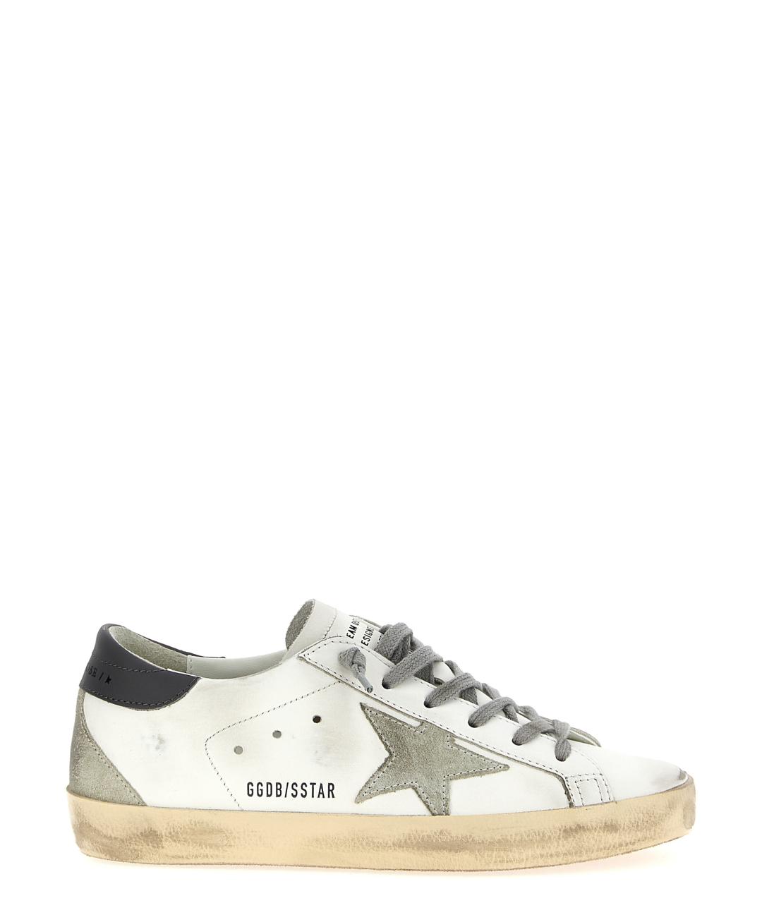 GOLDEN GOOSE DELUXE BRAND Серые кожаные кроссовки, фото 1
