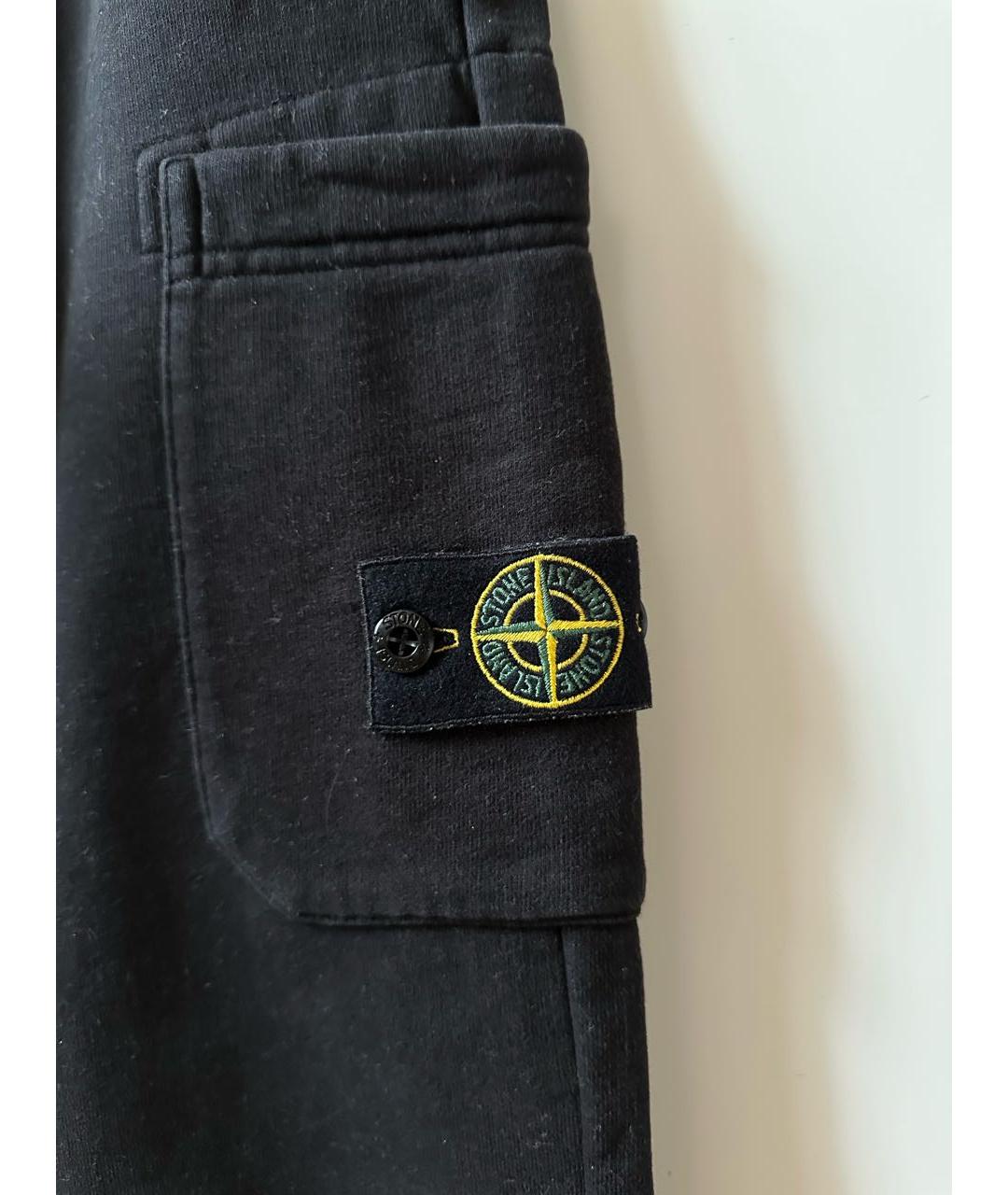 STONE ISLAND JUNIOR Черные брюки и шорты, фото 2