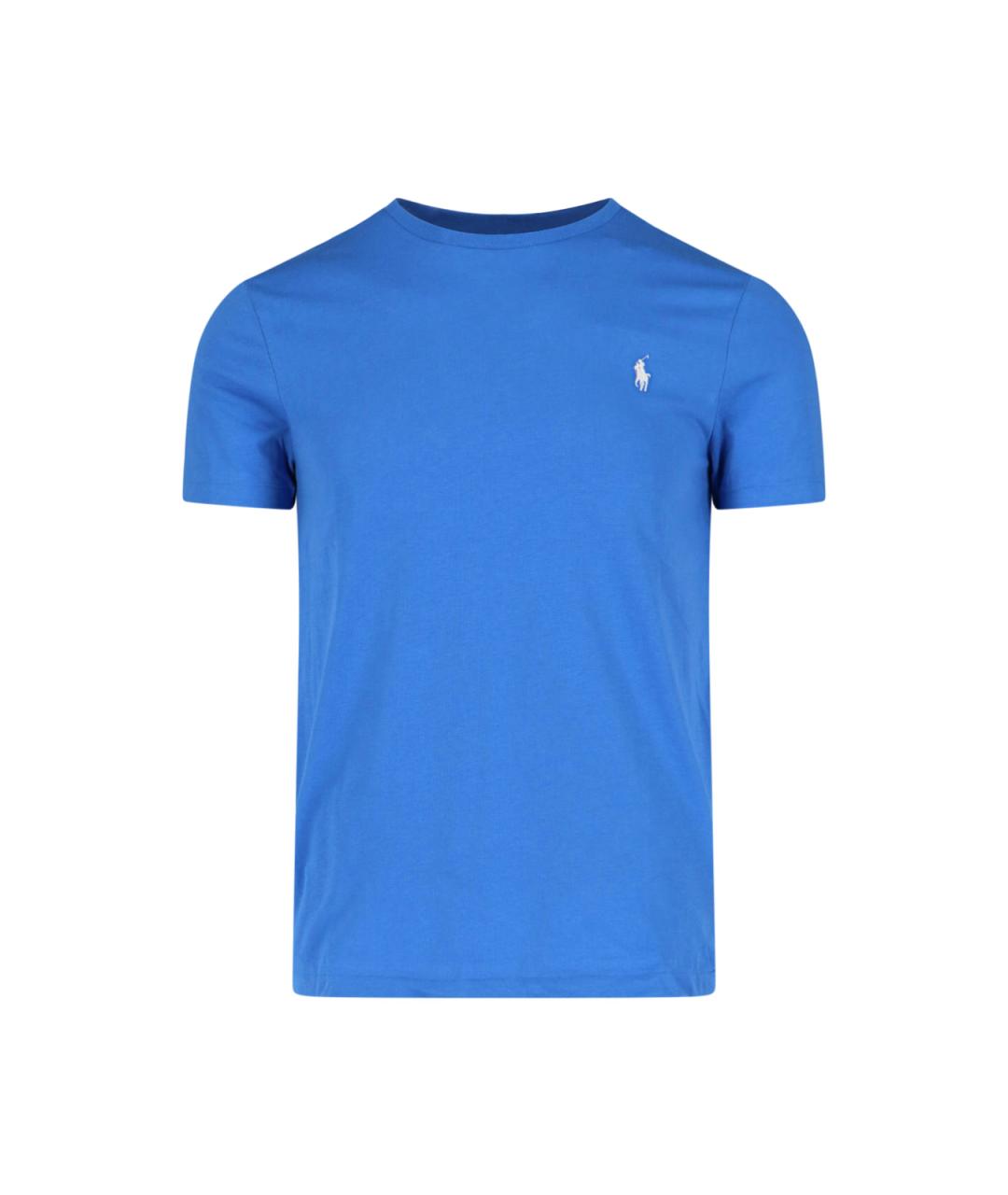 POLO RALPH LAUREN Синяя хлопковая футболка, фото 1
