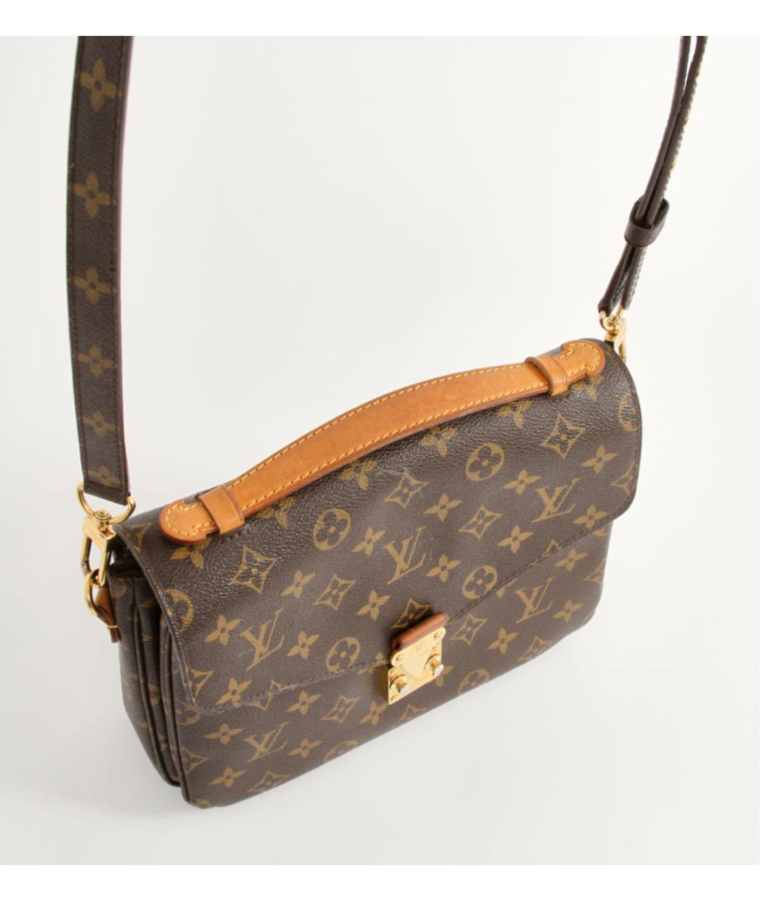 LOUIS VUITTON Коричневая сумка через плечо, фото 4