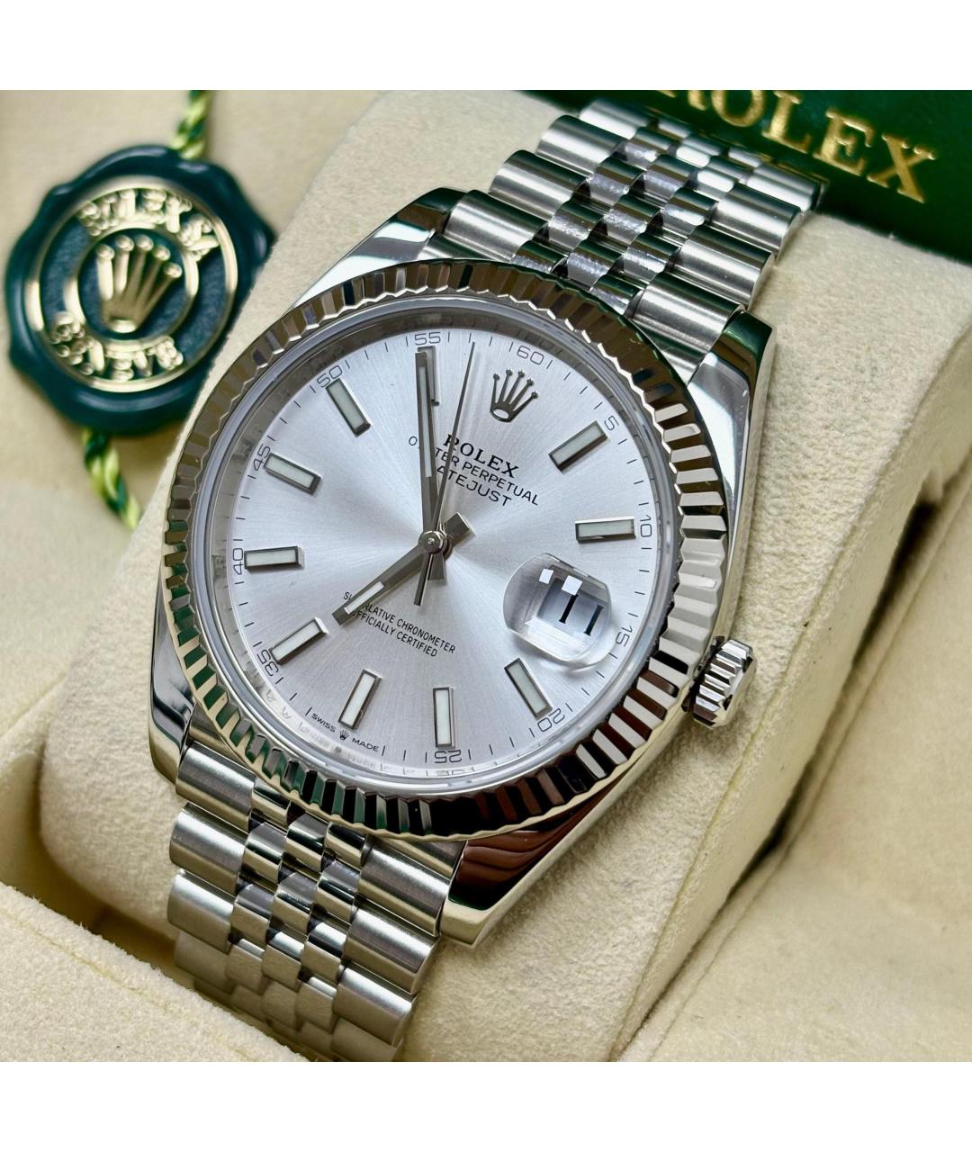 ROLEX Часы из белого золота, фото 3