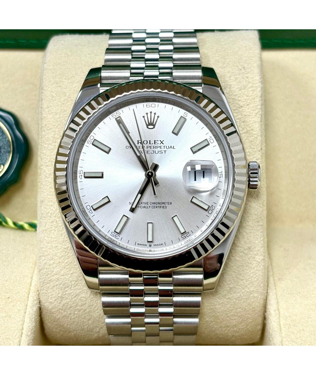 ROLEX Часы из белого золота, фото 2