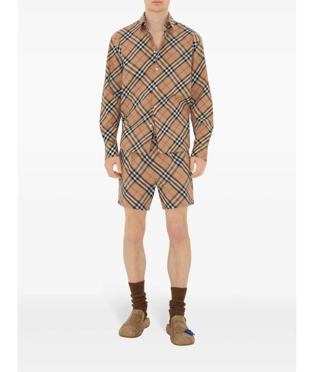 BURBERRY Бежевые полиамидовые плавки, фото 4