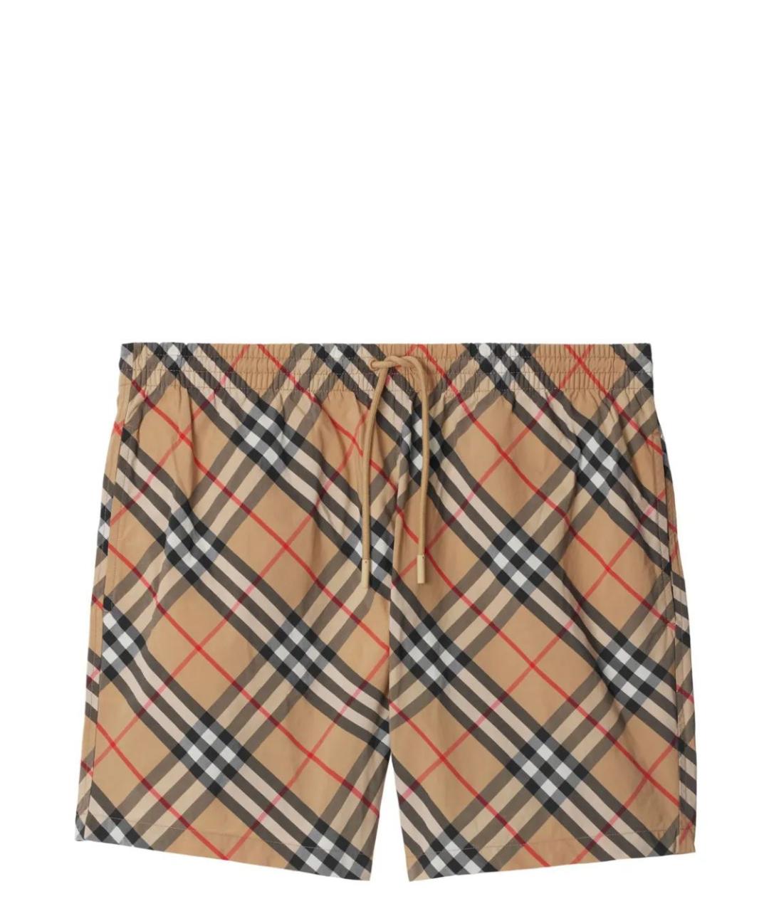 BURBERRY Бежевые полиамидовые плавки, фото 1