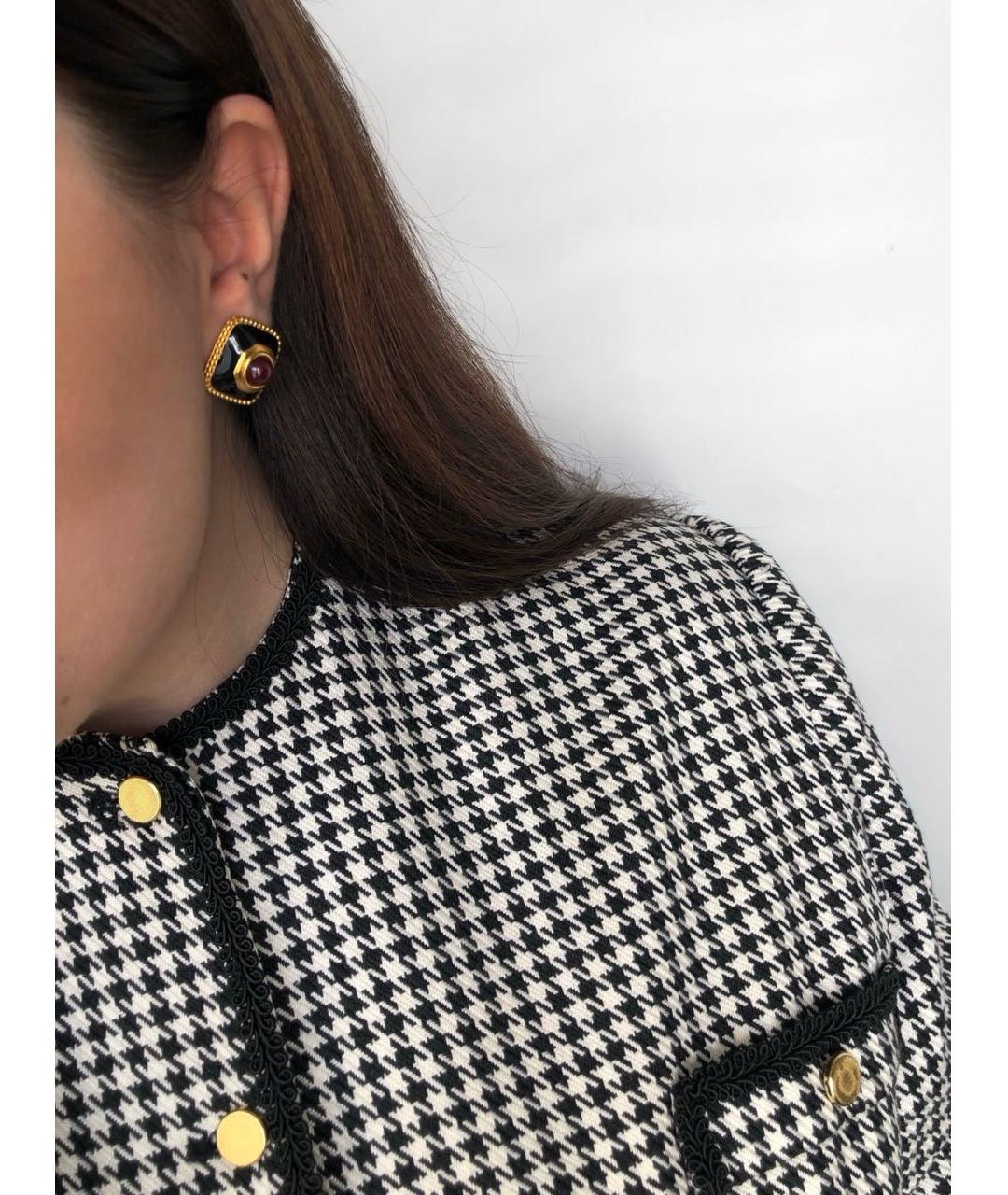 MONET Черные металлические серьги, фото 5