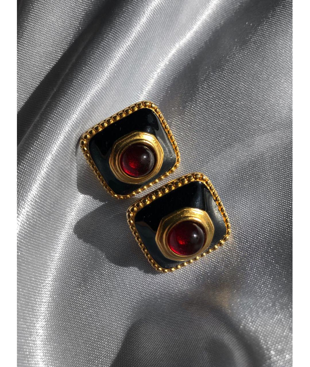 MONET Черные металлические серьги, фото 3