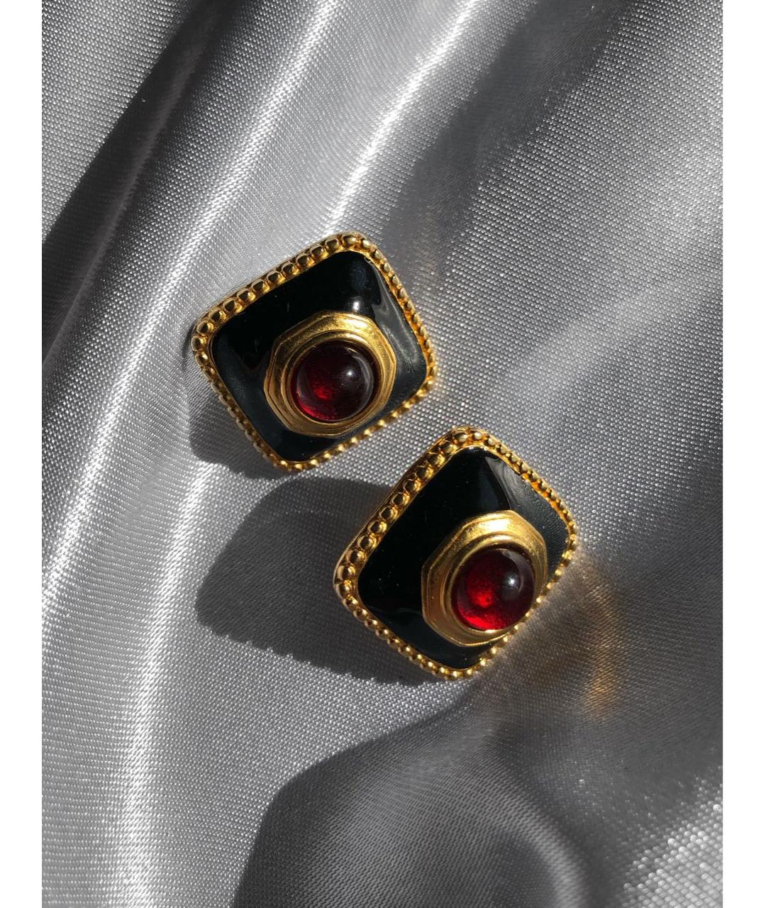 MONET Черные металлические серьги, фото 2