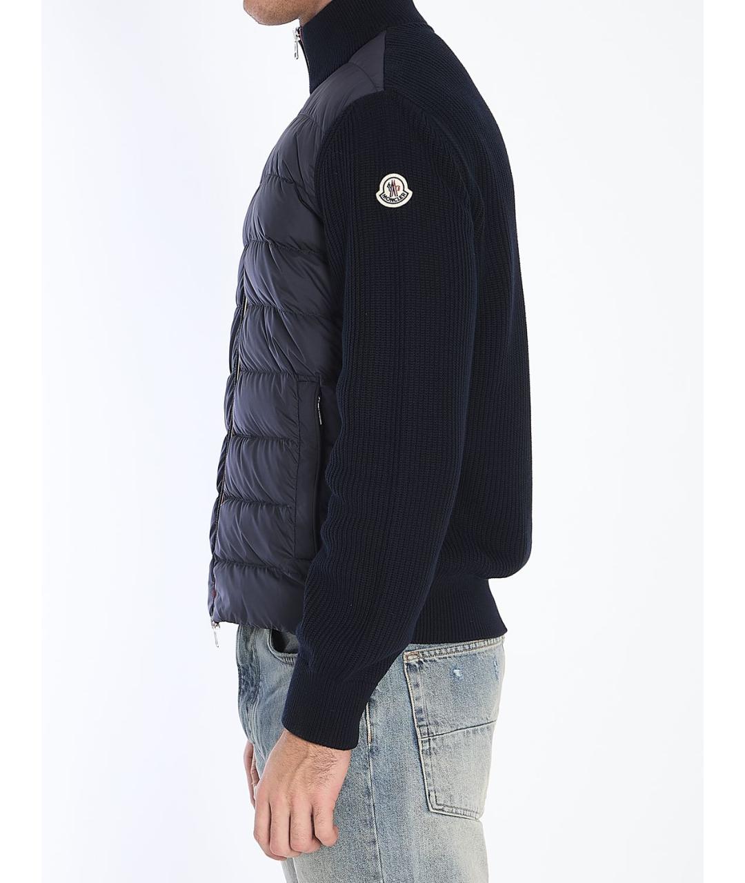 MONCLER Темно-синий кардиган, фото 4