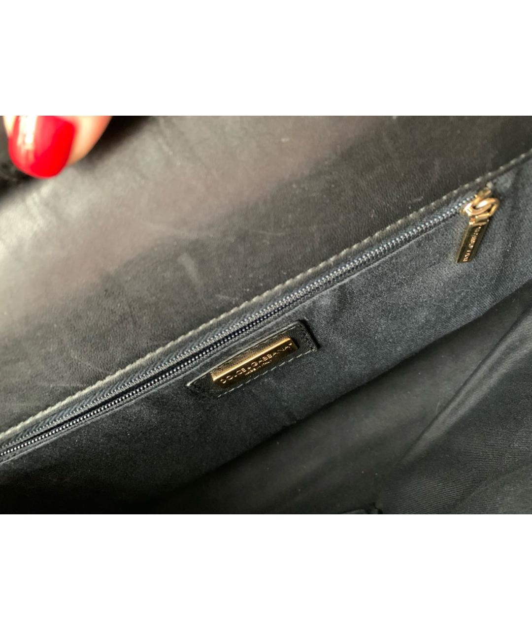 DOLCE&GABBANA Мульти меховая сумка с короткими ручками, фото 4
