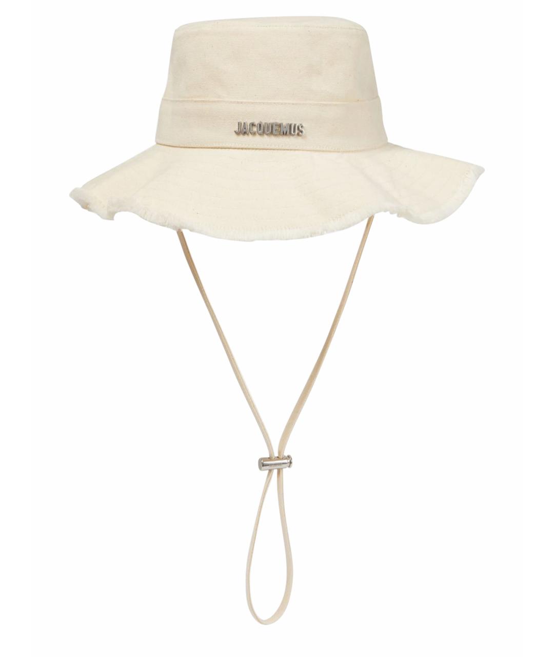JACQUEMUS Бежевая хлопковая панама, фото 1