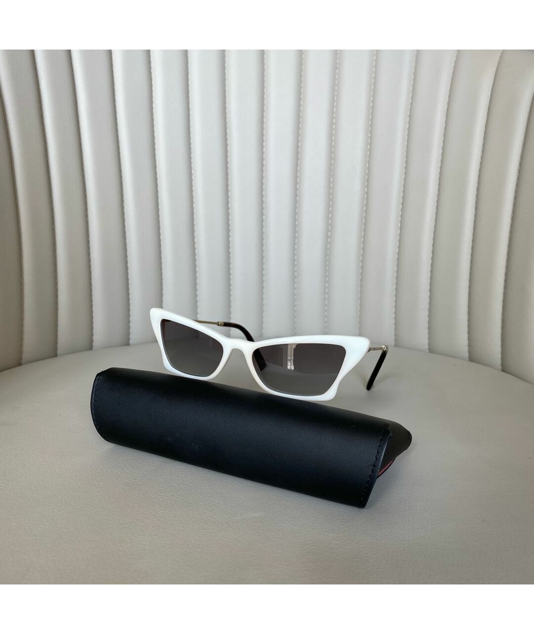 VALENTINO Белые солнцезащитные очки, фото 9