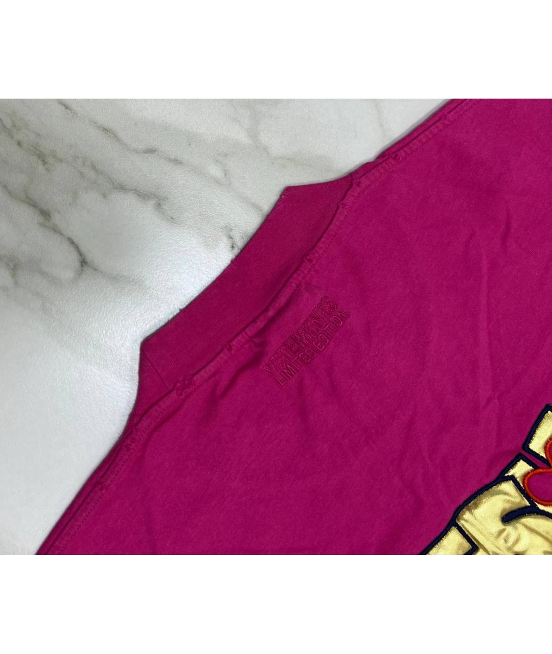 VETEMENTS Розовая футболка, фото 7