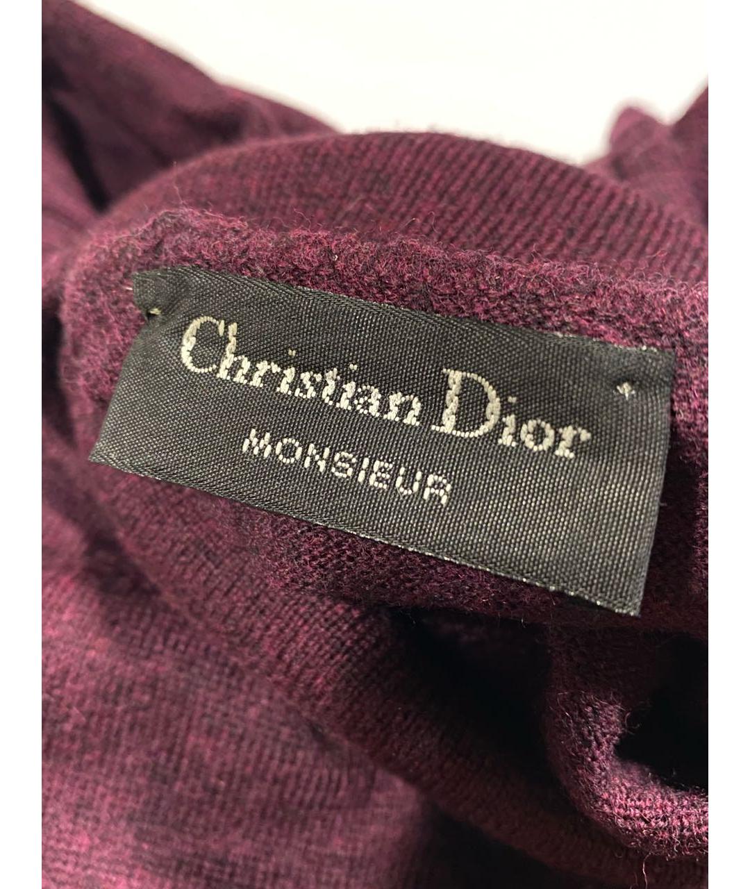 CHRISTIAN DIOR Бордовая шерстяная водолазка, фото 3