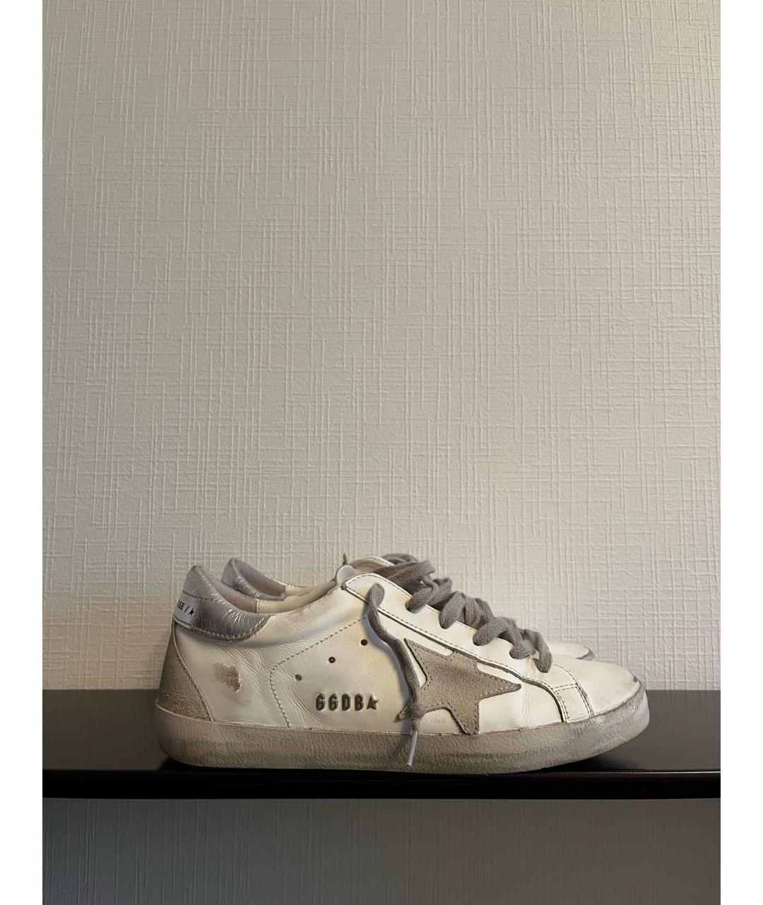 GOLDEN GOOSE DELUXE BRAND Белые кожаные кеды, фото 9