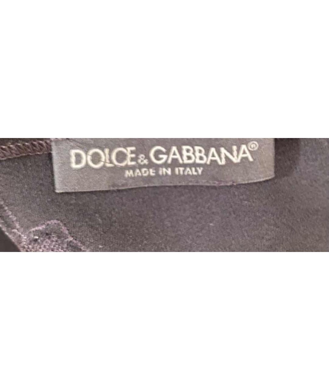 DOLCE&GABBANA Черное повседневное платье, фото 8