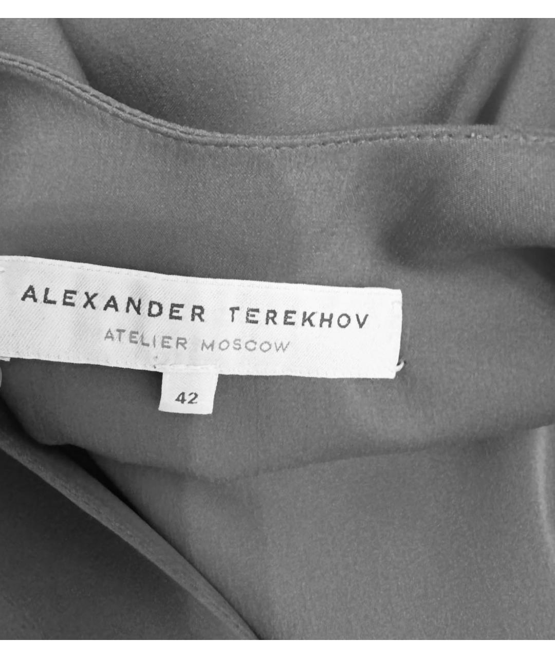 ALEXANDER TEREKHOV Черная шелковая блузы, фото 3