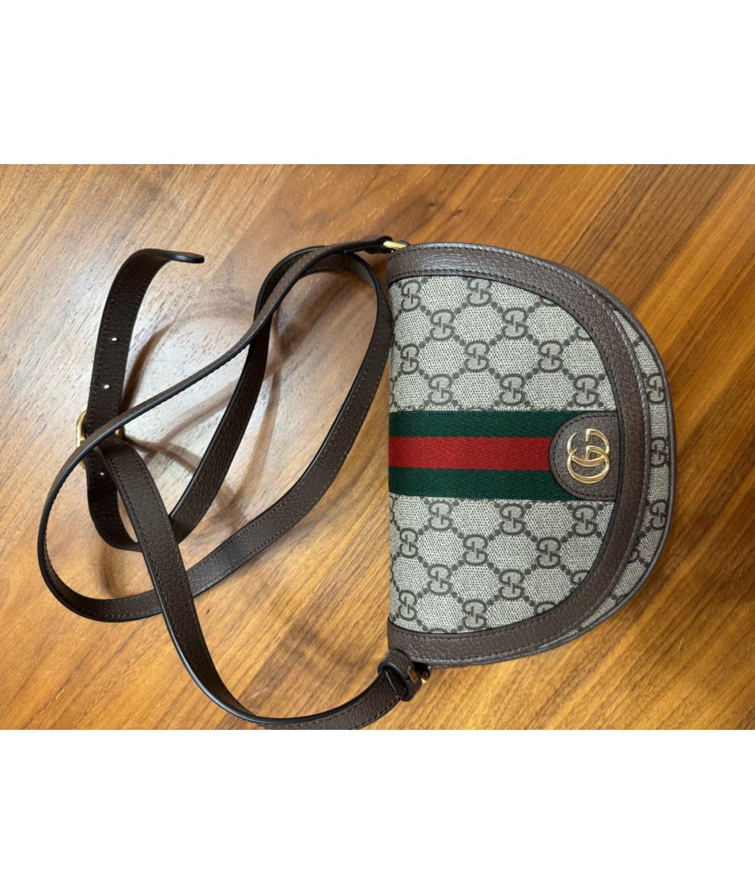 GUCCI Коричневая сумка через плечо, фото 4