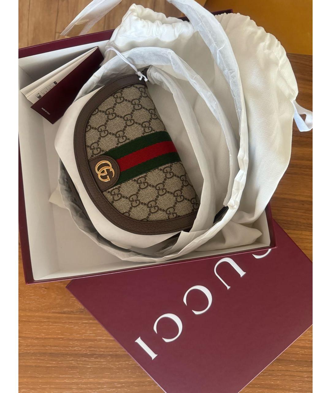 GUCCI Коричневая сумка через плечо, фото 3