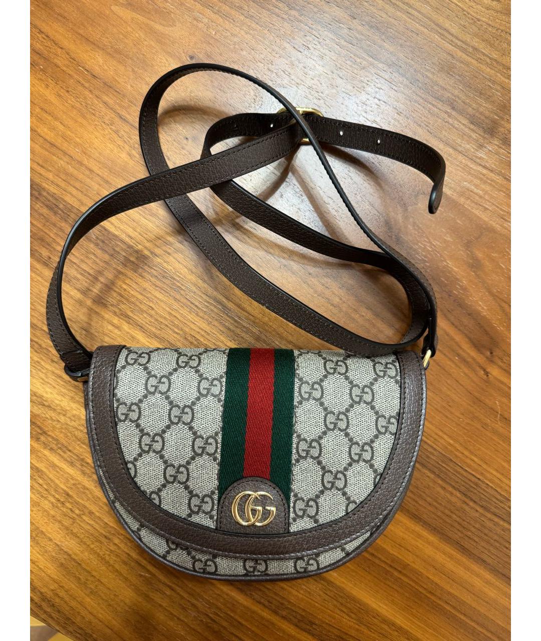 GUCCI Коричневая сумка через плечо, фото 2