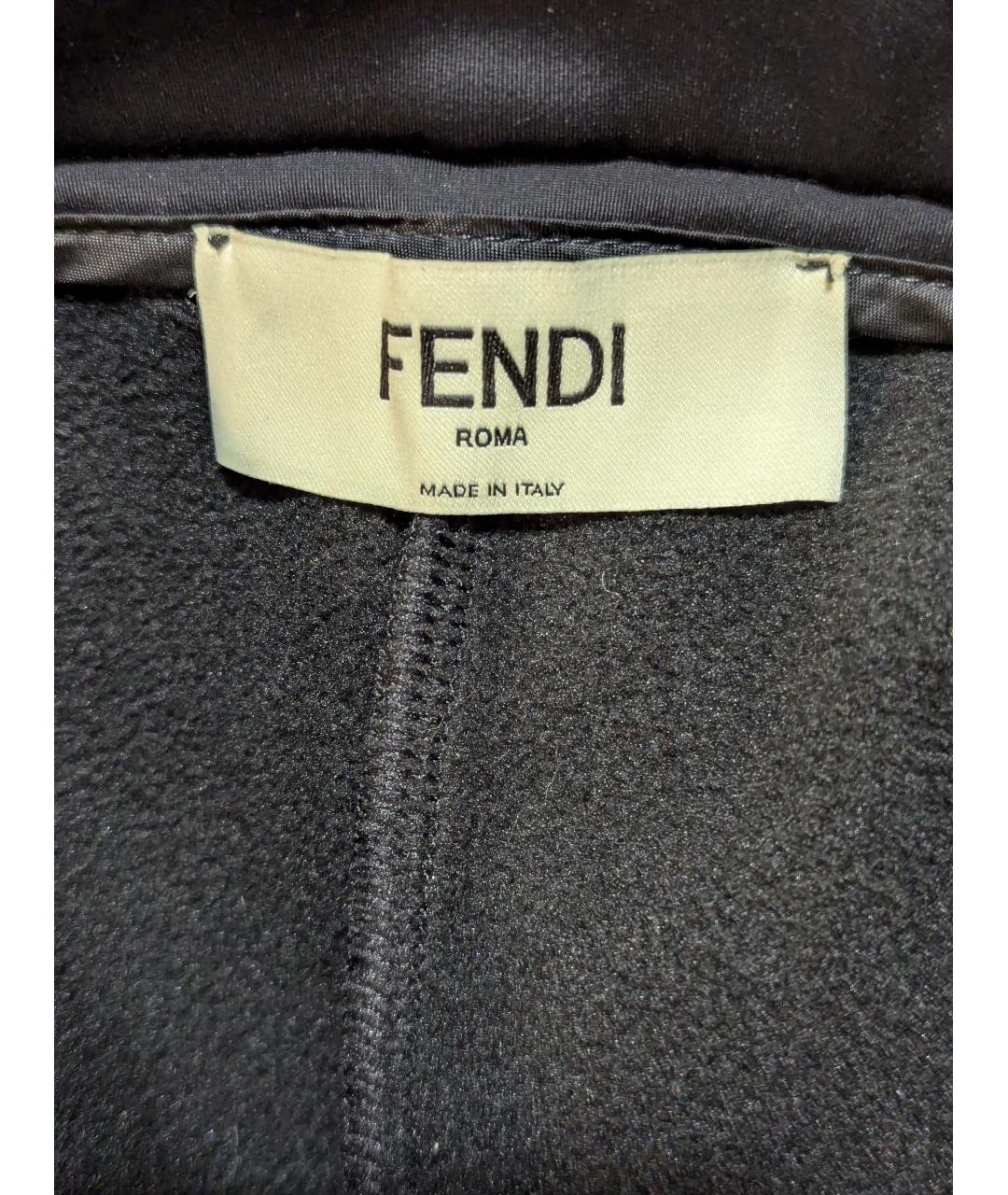 FENDI Черные брюки узкие, фото 3