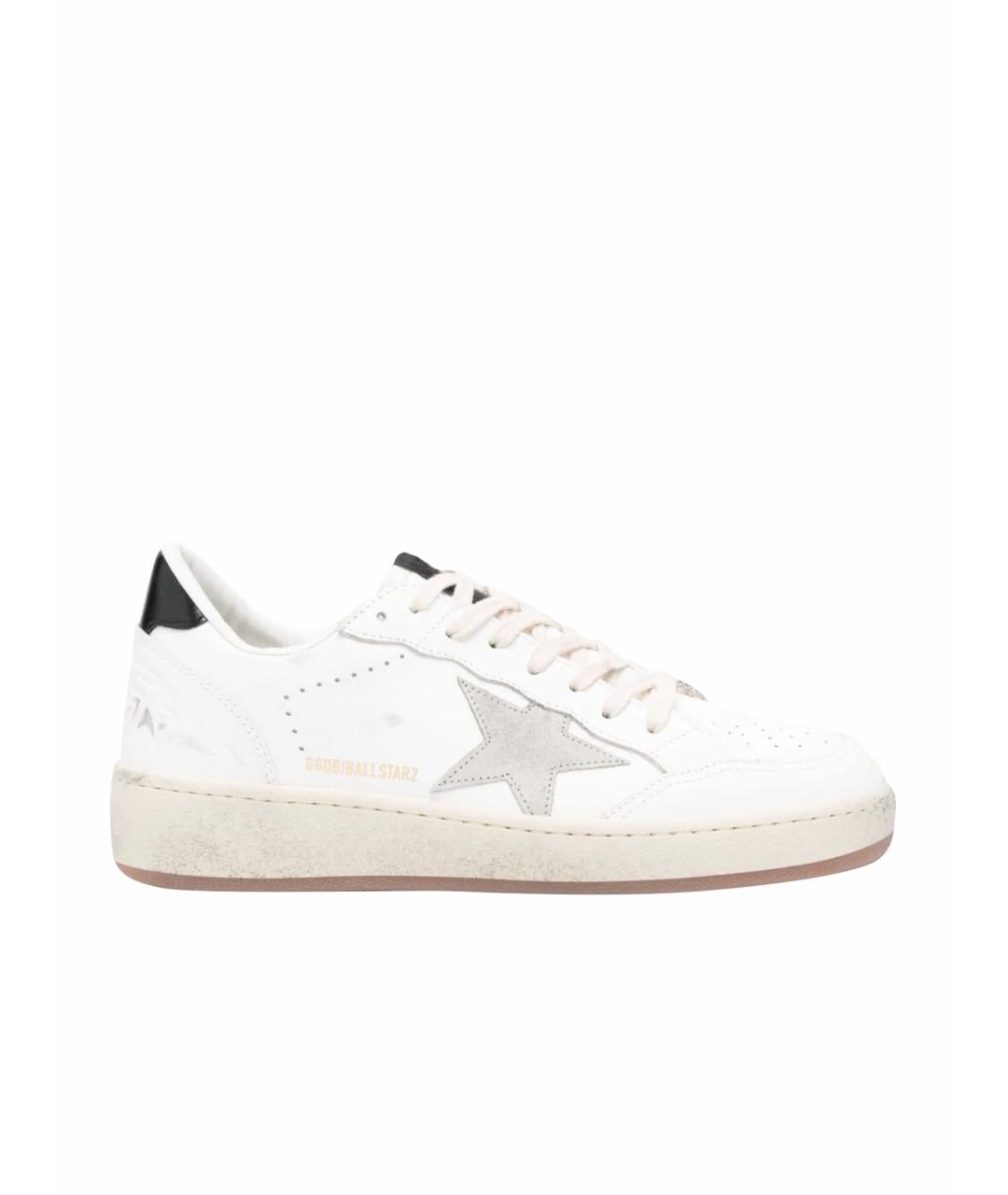 GOLDEN GOOSE DELUXE BRAND Белые кожаные кроссовки, фото 1