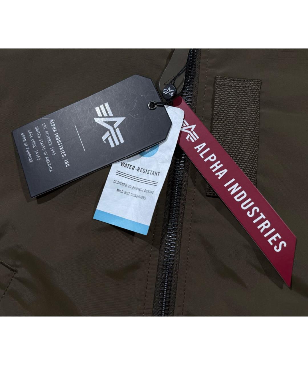 ALPHA INDUSTRIES Коричневая куртка, фото 5