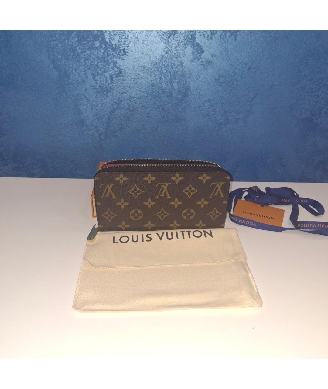 LOUIS VUITTON Коричневый кошелек, фото 3