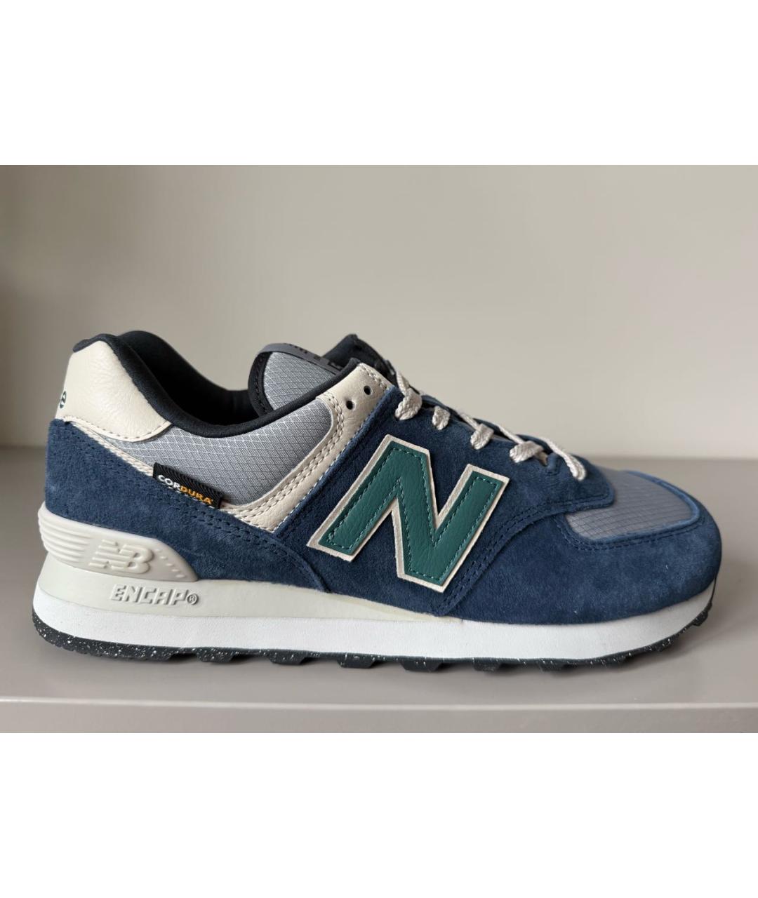 NEW BALANCE Синие замшевые низкие кроссовки / кеды, фото 5