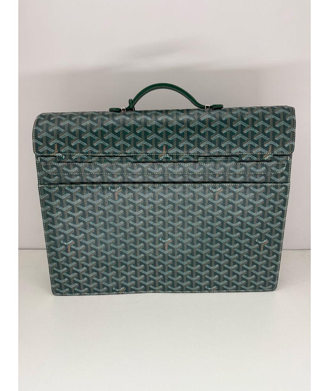 GOYARD Зеленый портфель, фото 3