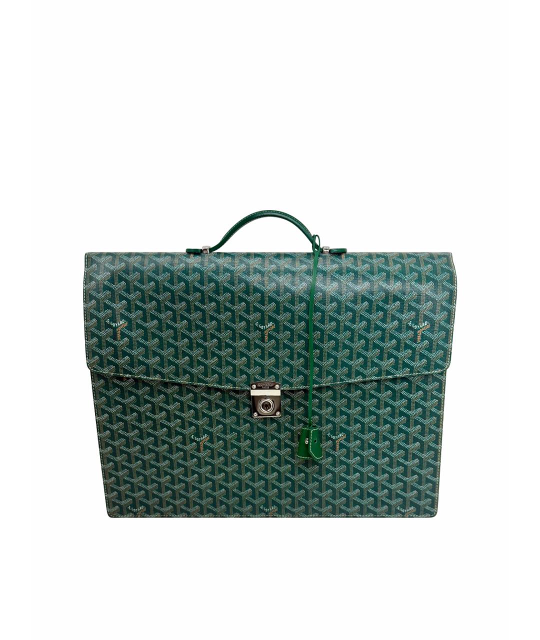 GOYARD Зеленый портфель, фото 1