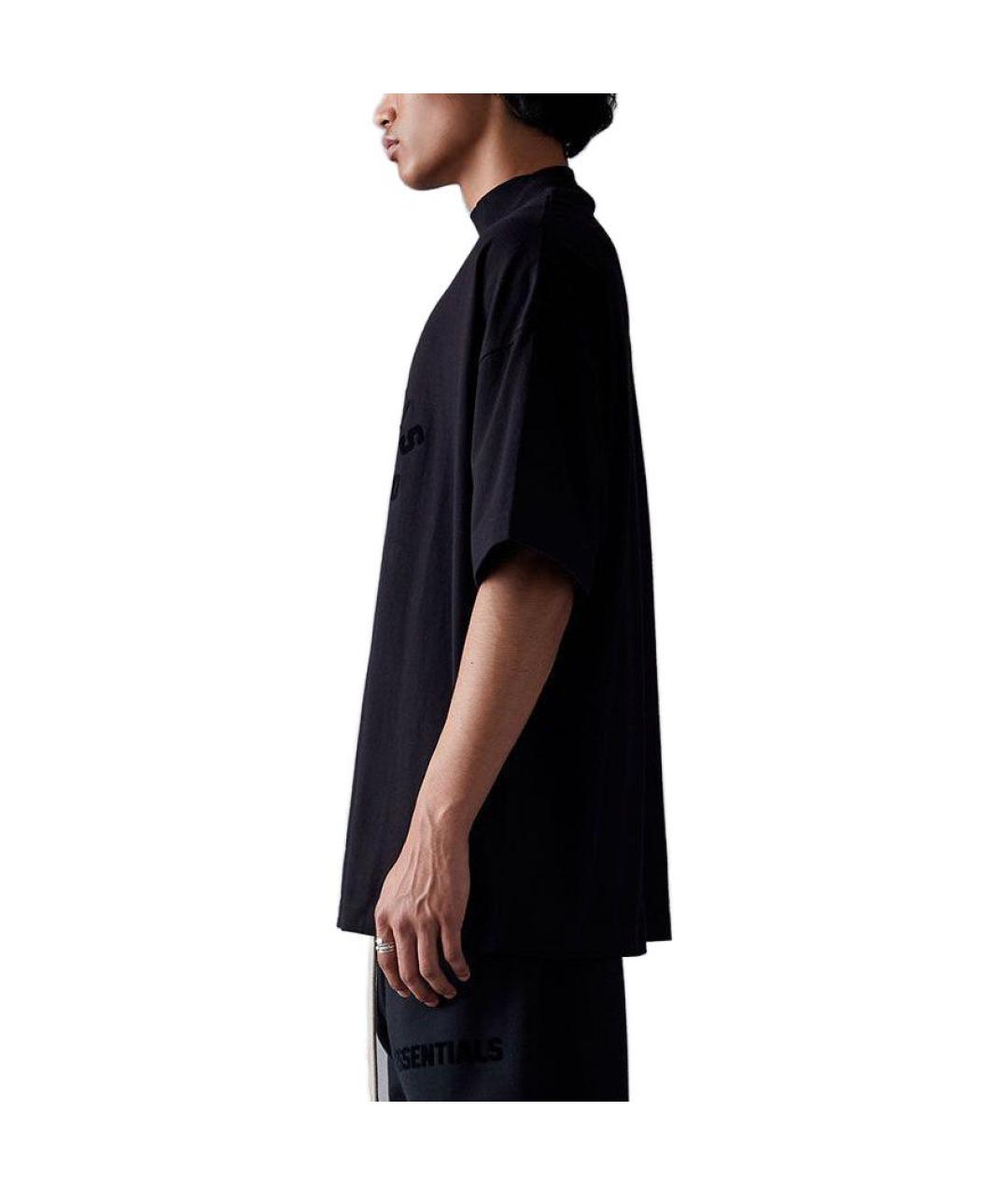 FEAR OF GOD ESSENTIALS Черная хлопковая футболка, фото 6
