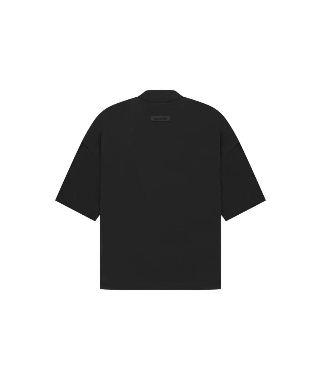 FEAR OF GOD ESSENTIALS Черная хлопковая футболка, фото 2