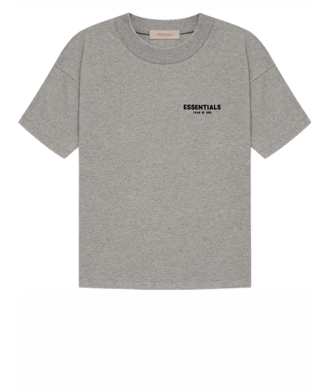 FEAR OF GOD ESSENTIALS Серая хлопковая футболка, фото 1