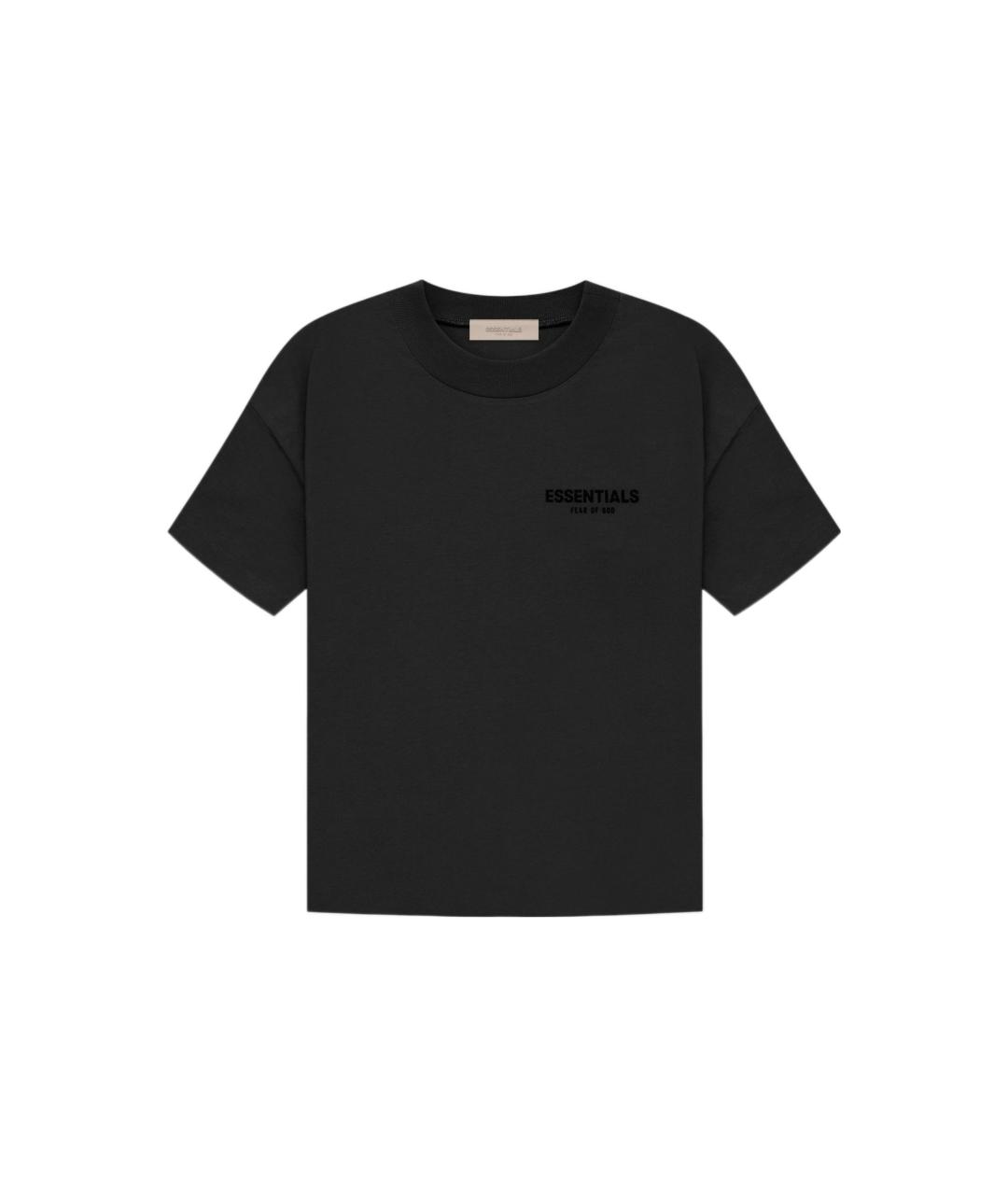 FEAR OF GOD ESSENTIALS Черная хлопковая футболка, фото 2