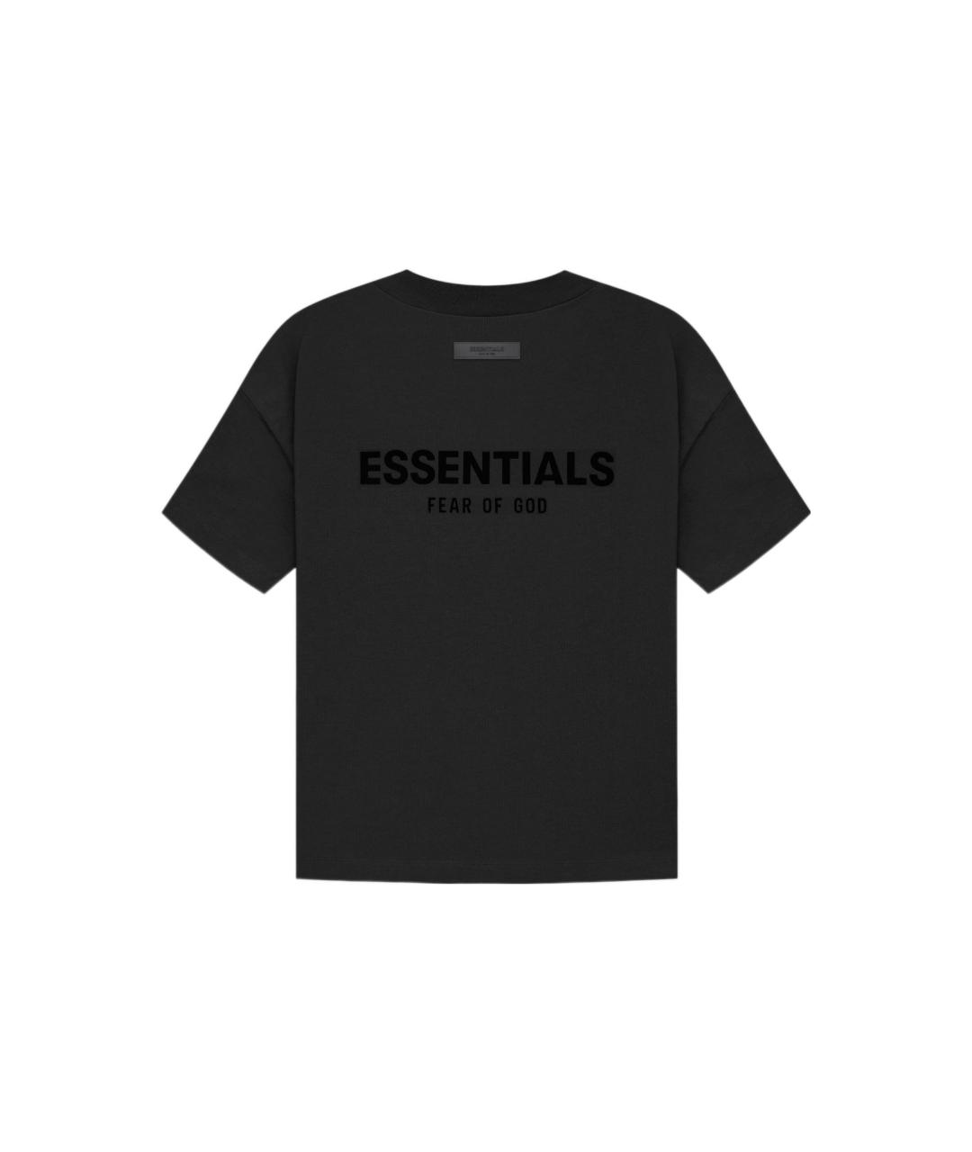 FEAR OF GOD ESSENTIALS Черная хлопковая футболка, фото 1