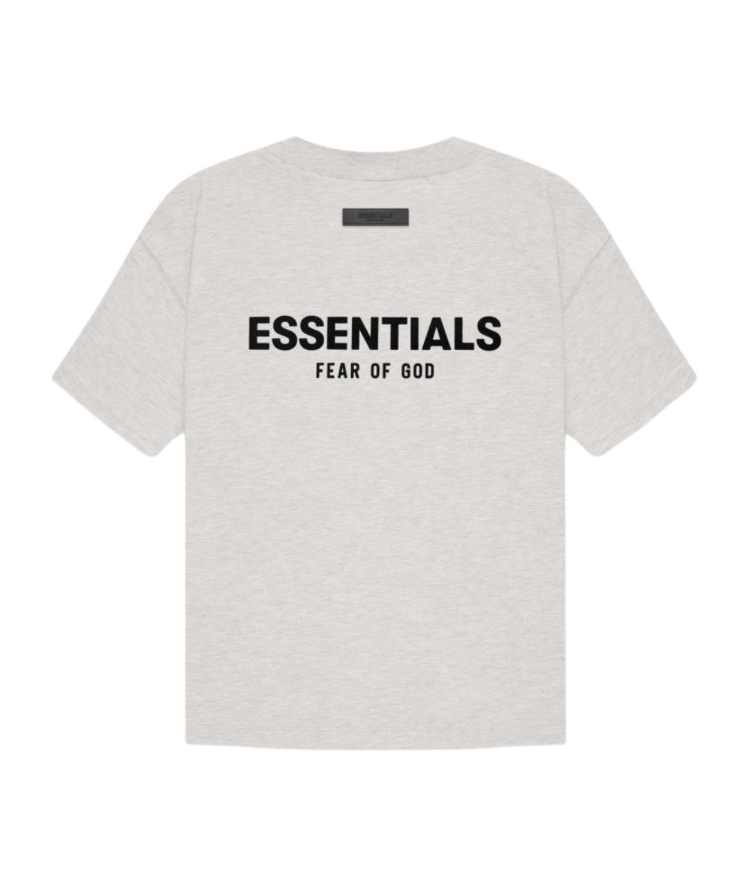 FEAR OF GOD ESSENTIALS Серая хлопковая футболка, фото 2
