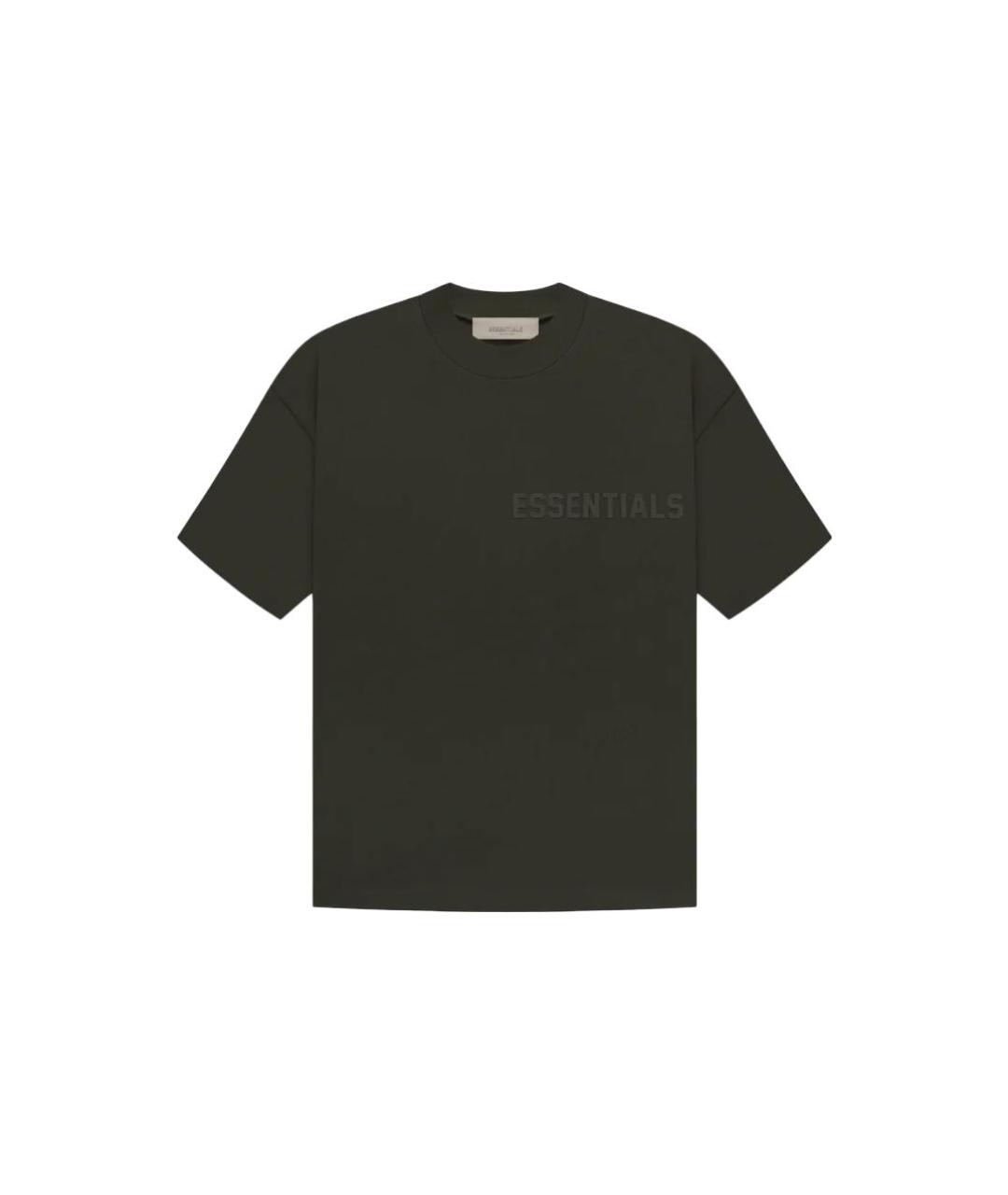 FEAR OF GOD ESSENTIALS Черная хлопковая футболка, фото 1